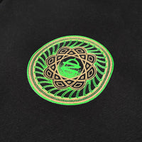 Green Earth Zip Up Hoodie - Black